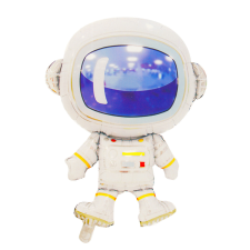  Fólia lufi – Űrhajós – Fehér asztronauta party kellék