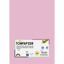 Folia Színes papír, A4, 130 g, 100 lap, FOLIA, világos rózsaszín (FL6426) kreatív papír