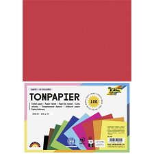 Folia Színes papír, A4, 130 g, 10x10 lap, FOLIA, vegyes színek (FL605) kreatív papír