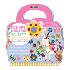  Fólia technika matricázó könyv, Unikornisok Avenir kreatív és készségfejlesztő