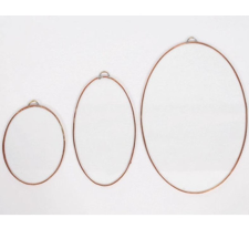  Fóliázott üveg 3mm ovál 8cm x 10cm dekorálható tárgy