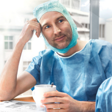  Foliodress® zsilipruha (kék), kerek nyakkivágással (S; 50 db / karton) gyógyászati segédeszköz