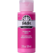 Folkart Akrilfesték - matt - 59 ml - Bright Pink - Acrylic Matte (1 db) akrilfesték