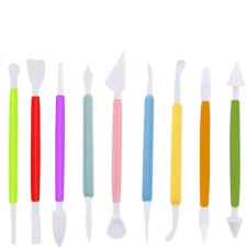  Fondant formázó készlet, műanyag, 9 részes sütés és főzés