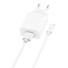 Foneng EU28 hálózati töltő + USB-A - MicroUSB kábel fehér (EEU28 Micro) (EU28 Micro) - Töltők mobiltelefon kellék