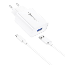Foneng Wall Charger Foneng EU13 + USB to Micro USB Cable, 3A (White) mobiltelefon kellék