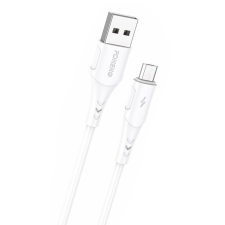 Foneng X81 USB-A -Micro USB 2.1A töltőkábel 1m fehér (X81 Micro) mobiltelefon kellék
