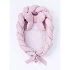 Fonott babafészek kisbabák számára Velvet Belisima pink babafészek