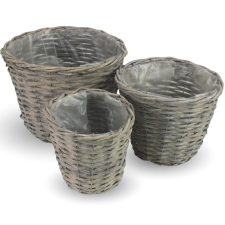  Fonott kaspó szett 3db/szett 6/# dekorációs kellék