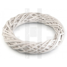  Fonott koszorú 34 cm - Sötétszürke dekorációs kellék