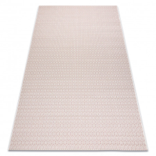 Fonott sizal flat szőnyeg 48603/526 Szemek krém rózsaszín 200x290 cm lakástextília