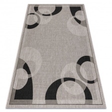 Fonott sizal floorlux szőnyeg 20078 ezüst / fekete 200x290 cm lakástextília