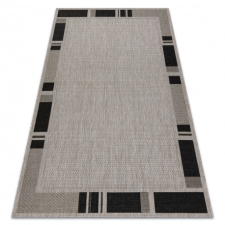  Fonott sizal floorlux szőnyeg 20195 ezüst / FEKETE 200x290 cm lakástextília