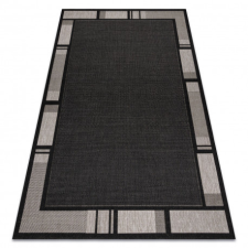  Fonott sizal floorlux szőnyeg 20195 FEKETE / ezüst 240x330 cm lakástextília
