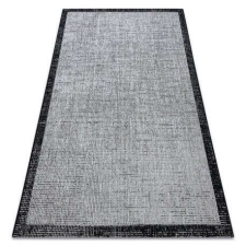 Fonott sizal floorlux szőnyeg 20401 ezüst / fekete 240x330 cm lakástextília