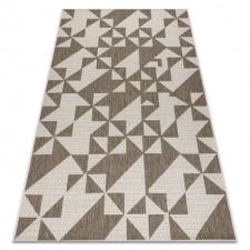 Fonott sizal floorlux szőnyeg 20489 pezsgő / taupe HÁROMSZÖGEK 140x200 cm lakástextília