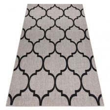  Fonott sizal floorlux szőnyeg 20608 marokkói rácsos ezüst / fekete 160x230 cm lakástextília