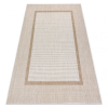 Fonott sizal szőnyeg SION Keret 21782 lapos szövött ecru / bézs 140x190 cm