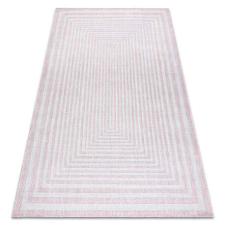 Fonott sizal szőnyeg SION labirintus 22376 lapos szövött rózsaszín / ecru 200x290 cm lakástextília