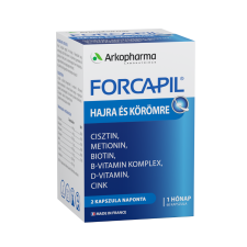 Forcapil Haj-és körömerősítő kapszula 60 db vitamin és táplálékkiegészítő