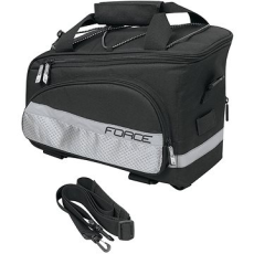 Force Slim fekete bringás táska csomagtartóra, 9 l