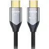 Forcell Cafule HDMI 2.1 kábel, 8K 60Hz / 4K 120Hz, HDR, eARC, VRR, 48Gbps, 5m, fekete