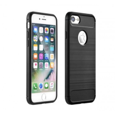 Forcell Carbon Apple iPhone 7/8 hátlaptok fekete (21194) (forcell21194) - Telefontok tok és táska