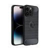 Forcell Carbon hátlap tok, Apple iPhone 15 , fekete
