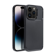 Forcell Carbon Premium Apple iPhone 14 karbon mintás szilikon tok, fekete tok és táska