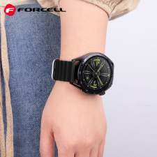 Forcell F-DESIGN FS01 szíj Samsung Watch 20mm fekete okosóra kellék
