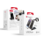 Forcell F-Energy 3in1 Simply Charge indukciós töltő, alumínium, Apple Watch és Samsung Watch kompatibilis, szürke