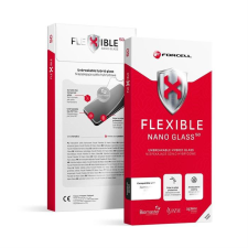 Forcell hajlékony nano üveg 5D iPhone 15 Pro fekete fólia mobiltelefon kellék
