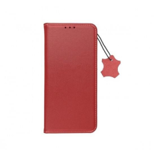Forcell iPhone 14 (6.1&quot;) bőr telefon tok, könyvtok, oldalra nyíló tok, mágnesesen záródó, piros, Forcell Leather tok és táska