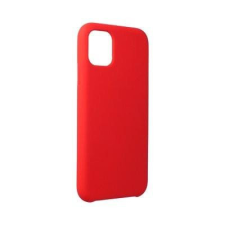 Forcell iPhone 14 (6,1&quot;) szilikon tok, matt, velúr belső, piros, Forcell Silicone tok és táska