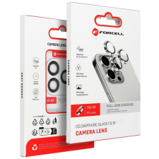 Forcell iPhone 15 / 15 Plus tempered glass kamera védő üvegfólia, zöld mobiltelefon kellék