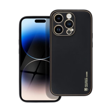 Forcell Leather műbőr hátlap tok Apple iPhone 14 Pro fekete tok és táska
