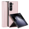 Forcell Samsung Galaxy Z Fold 6 5G telefon tok, elő+hátlap tok, műbőr, pink, SM-F956B/DS, Dux Ducis Bril