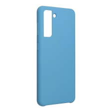 Forcell Silicone Samsung G991 Galaxy S21 5G kék Szilikon tok velúr belsővel tok és táska