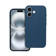 Forcell Soft iPhone 16 szilikon tok, sötétkék tok és táska