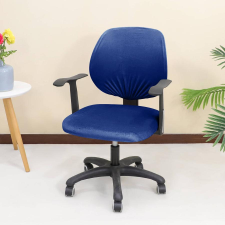 Forcheer Forgószék Huzat (bársonyos, 2 részes, sötétkék) lakástextília