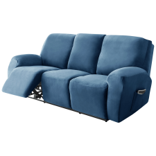 Forcheer Relax Fotel Huzat (bársonyos, 3 üléses, kék, rugalmas) lakástextília