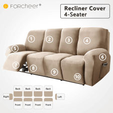 Forcheer Relax Fotel Huzat (bársonyos, 4 üléses, kapucsínó, rugalmas) lakástextília