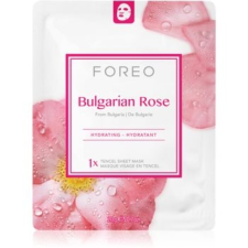 FOREO Farm to Face Bulgarian Rose hidratáló gézmaszk 3x20 ml arcpakolás, arcmaszk
