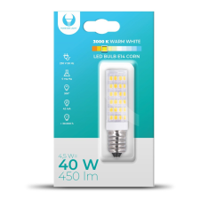 Forever LED izzó E14 Corn, 4.5W, 3000K, 450lm, meleg fehér fény, Forever Light izzó