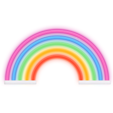 Forever Light Neon led szivárvány dekorációs lámpa 5 szín világítás