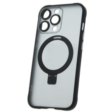 Forever Szilikon TPU tok Mag gyűrű iPhone 15 Pro Max, fekete (TPUAPIP15UMRTFOBK) tok és táska