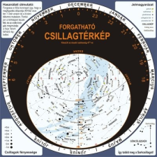  Forgatható csillagtérkép planiszféra (merev karton) távcső kiegészítő