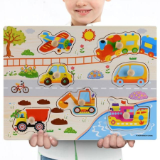 Formabeillesztő puzzle járművek puzzle, kirakós