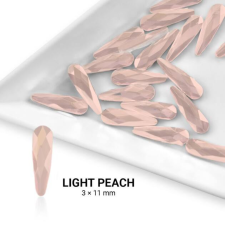  Formakő csepp alakú - 3x11mm - Light Peach 20db körömdíszítő