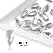  Formakő csepp alakú - 4x8mm - Crystal körömdíszítő